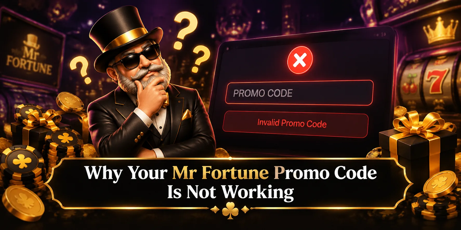 Why your Mr Fortune promo code is not working with us